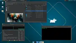 Xfce 4.20 with Thunar, Xfce Terminal, & Xfce Task Manager on Linux.