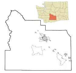 Cowiche, Washington is located in Yakima County