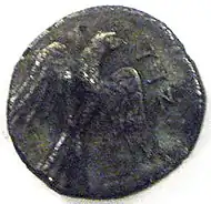 Image 52Obverse of Yehud silver coin (from History of Israel)