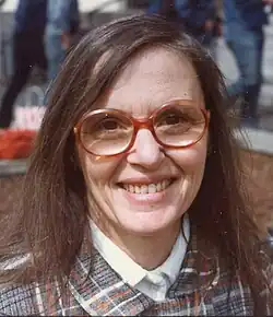 smiling mathematician Yvonne in 1974