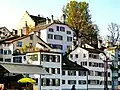Altstadt (parts of: Schipfe) and Lindenhof hill in Zürich, Switzerland