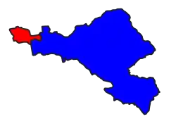 Zabuthiri Township (red) in Pyinmana District