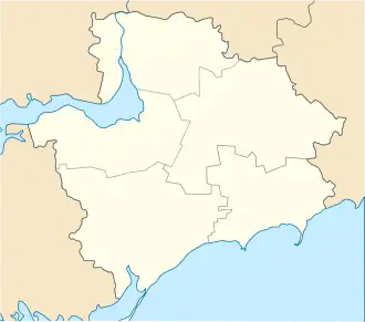 Huttertal is located in Zaporizhzhia Oblast