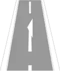 Sign 297.1 Advance notice arrow