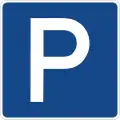 Parking sign