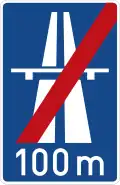 335: End of Motorway (100m)
