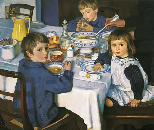 At Breakfast, 1914