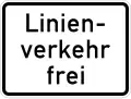 Regular scheduled buses allowed