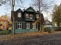 Wooden private house in Žvėrynas.