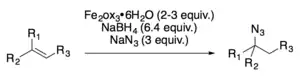 The iron-catalyzed hydroazidation of substituted alkene published by Boger