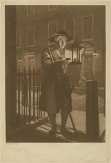 A city of London Watchman drawn and engraved by John Bogle, 1776