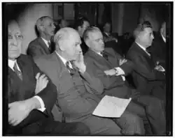 Library of Congress photograph depicting Eugene Grace at a congressional hearing