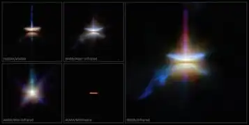 Images of HH 30 by Webb, Hubble, and ALMA