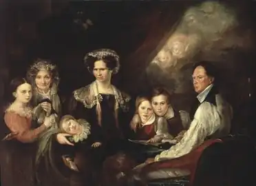 C.J. Lagercrantz, Assessor, and his Family, c. 1830