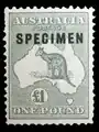 Australia, 1924: Specimen overprint